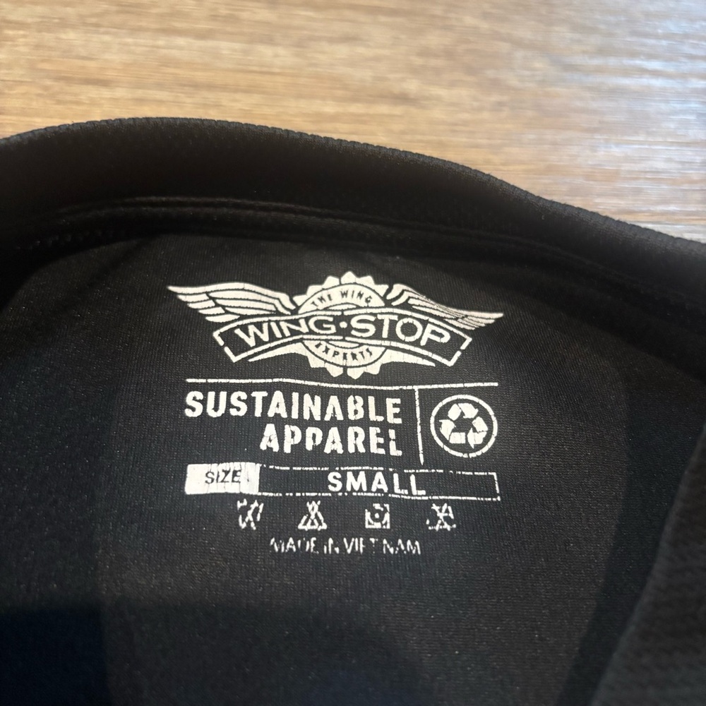 Wingstop Graphic T-Shirt Small Black Logo O.G Hot Back Print Foodie Streetwear - Picture 4 of 5
